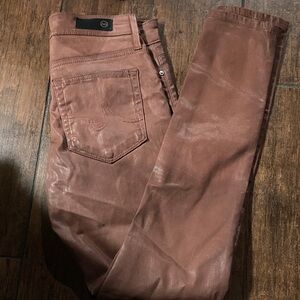 AG Adriano Goldschmied Women’s Tan Slim Jeans